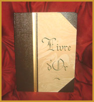 Livre d'or entièrement fait main